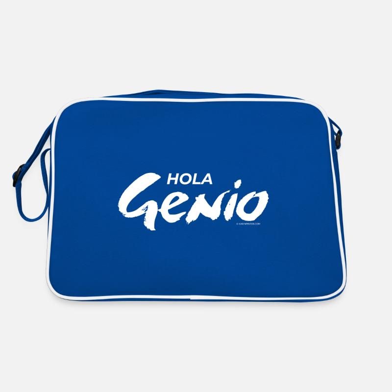 Hello Genius (blanc) Sac Retro