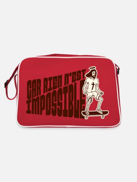 car rien n'est impossible - Sac Retro - rouge/blanc - Dos
