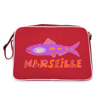 Sardine Marseillaise - Retro Bag - red/white - Back