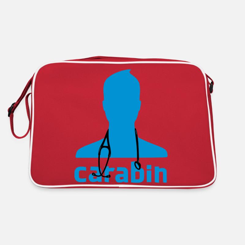 carabin - Retro Tasche - Rot/Weiß