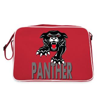 Panther Animal Lovers Animal Welfare - Retro Bag - red/white - Back