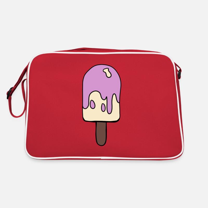 Eis farbig Retro Tasche