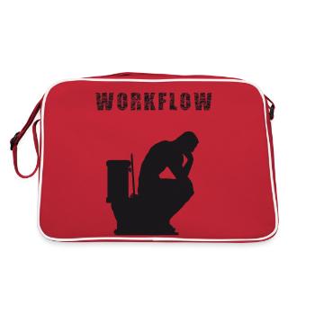 Work Flow - Retro Bag - red/white - Back