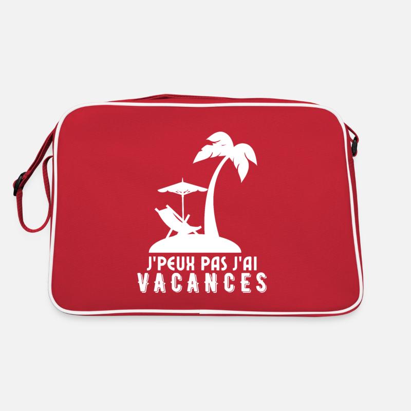 Je peux pas j'ai vacances Sac Retro