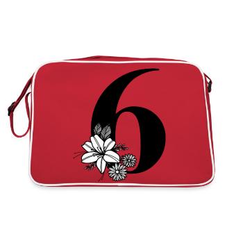 Numéro 6 - Sac Retro - rouge/blanc - Dos