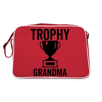 Trophäe Oma - Retro Tasche - Rot/Weiß - Hinten