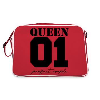 Couple roi et reine reine noir - Sac Retro - rouge/blanc - Dos