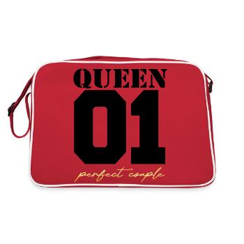 Couple roi et reine reine noir et or - Sac Retro - rouge/blanc - Dos