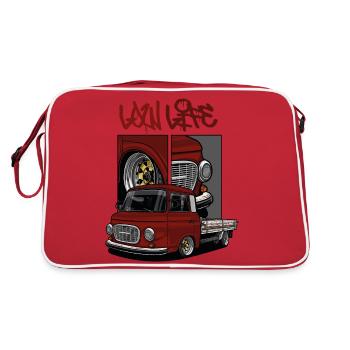 Barkas B1000 // LowLife // Illustration - Retro Bag - red/white - Back