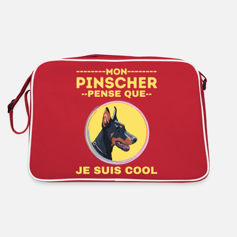 Chine de race PINSCHER 2 Sac Retro