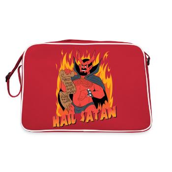 Hail Satan! - Retro Bag - red/white - Back