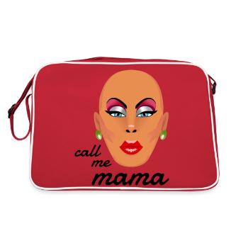 Mom Drag Queen Drag Gift - Retro Bag - red/white - Back
