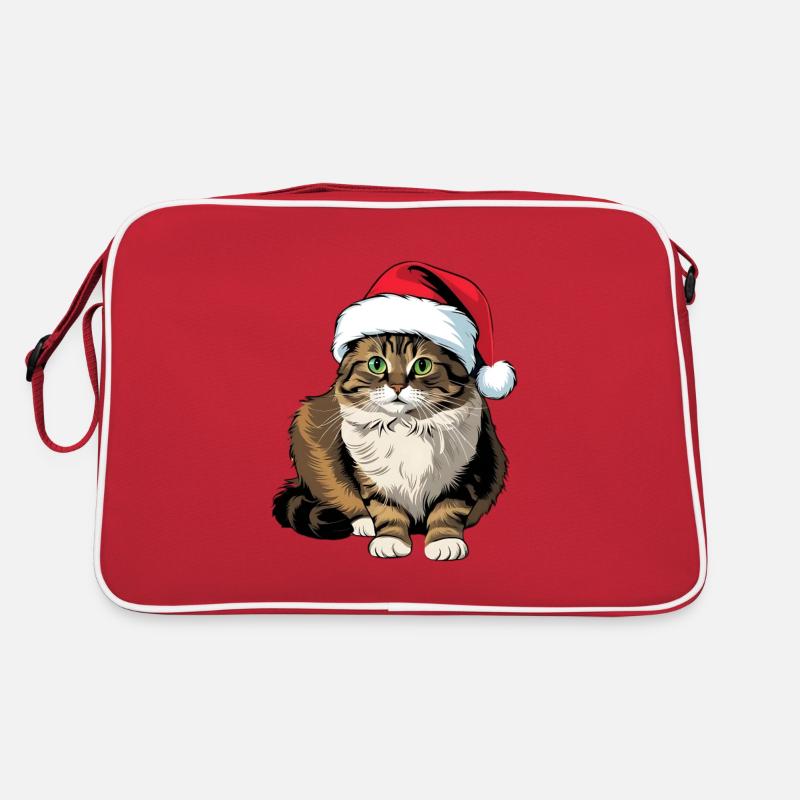 Chat mignon Ragdoll en mode Noël Sac Retro
