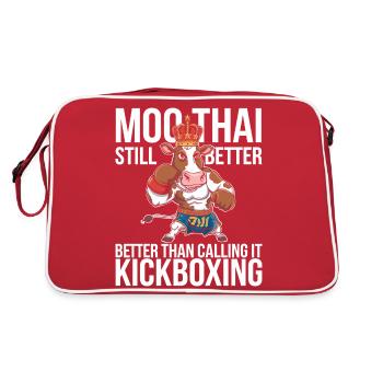 Conception créative de cadeaux Muay Thai - Sac Retro - rouge/blanc - Dos