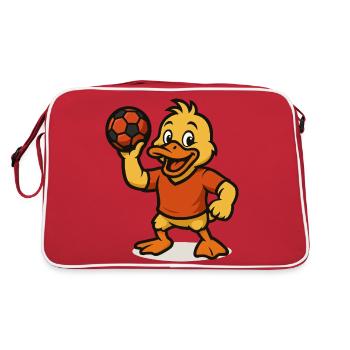 Handball Duck - Retro Bag - red/white - Back
