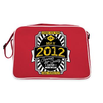 2012 MAY - Sac Retro - rouge/blanc - Dos