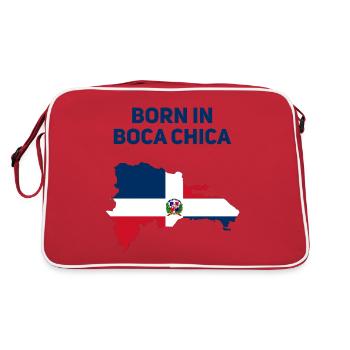 Dominikanische Republik - Retro Tasche - Rot/Weiß - Hinten