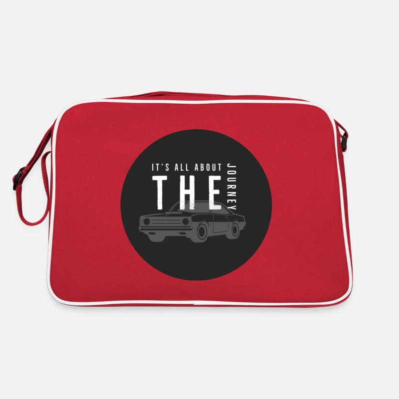 It's all about the Journey - Retro Bag - red/white