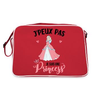 Je suis Une Princesse cadeau - Sac Retro - rouge/blanc - Dos