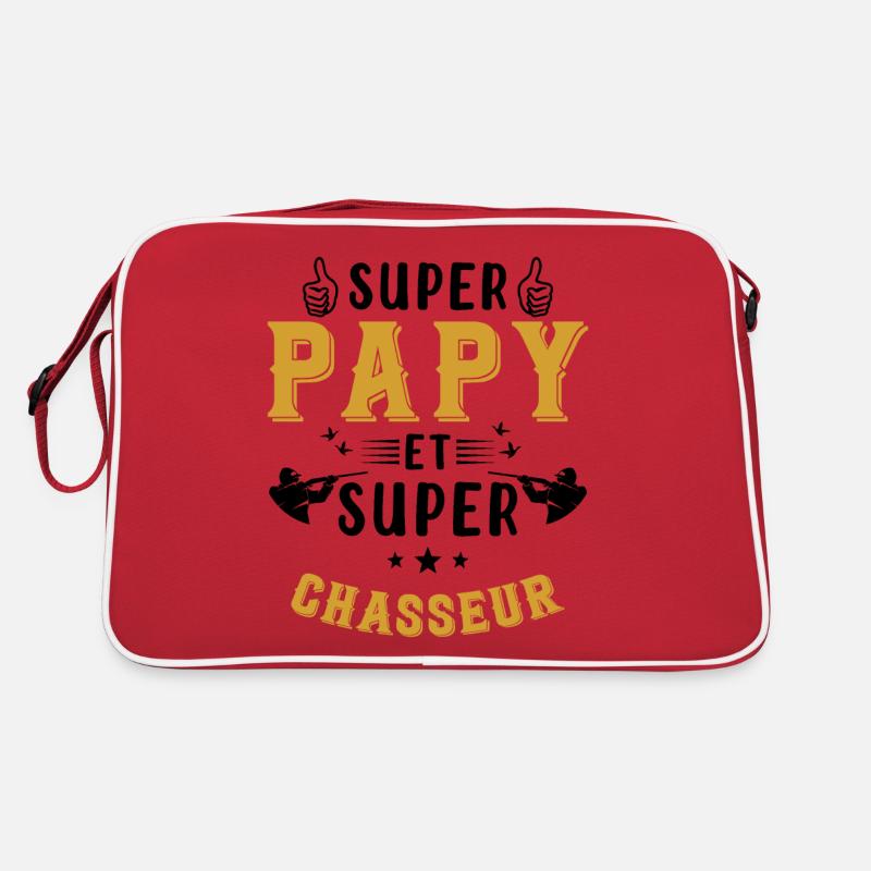 Super papy et Super Chasseur Sac Retro
