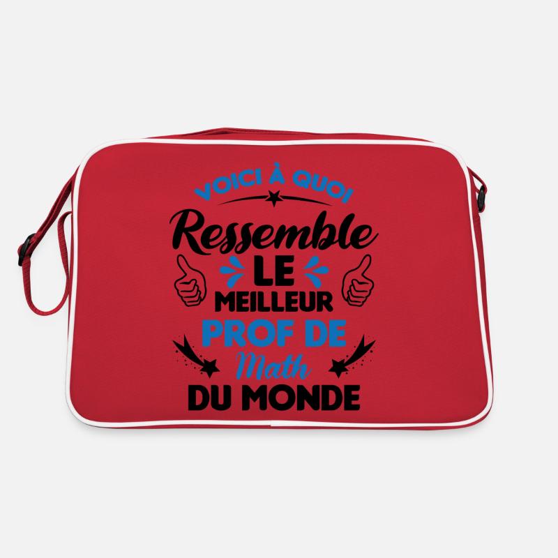 Voici Le meilleur Prof de Math du monde Sac Retro