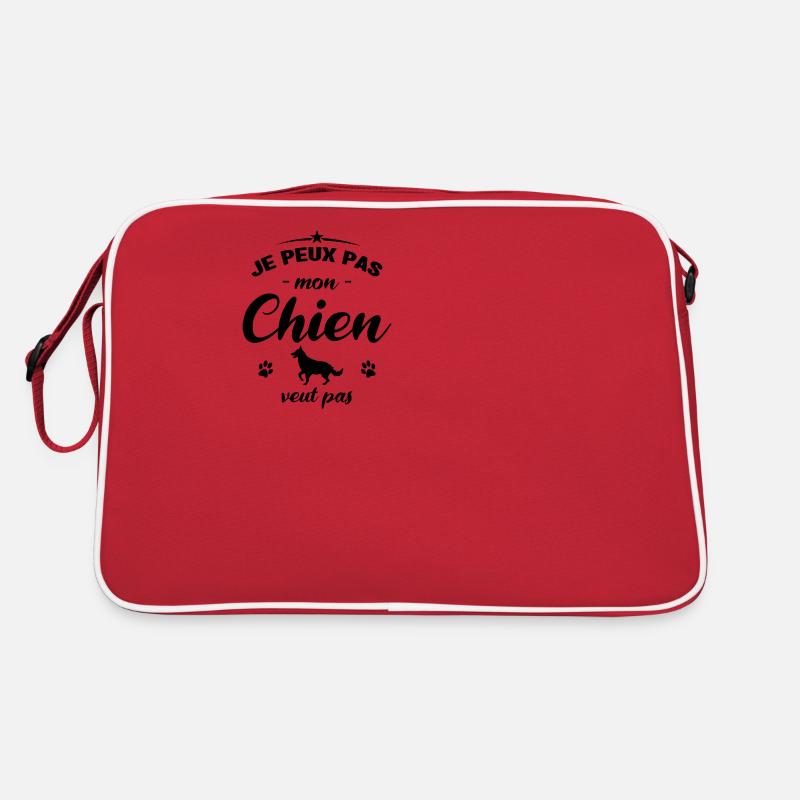 je peux pas mon chien veut pas Sac Retro