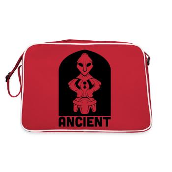 Déesse sur le trône - Hyjnesha në fron - Sac Retro - rouge/blanc - Dos