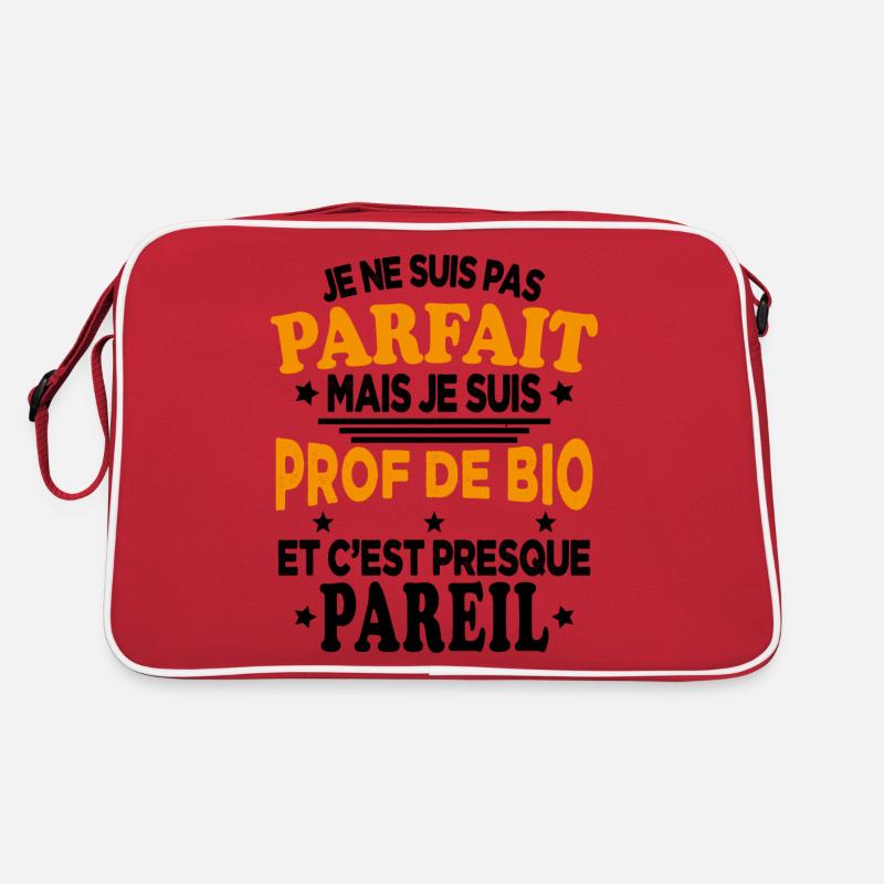 Je Ne Suis Pas Parfait Mais Je Suis prof de bio Sac Retro