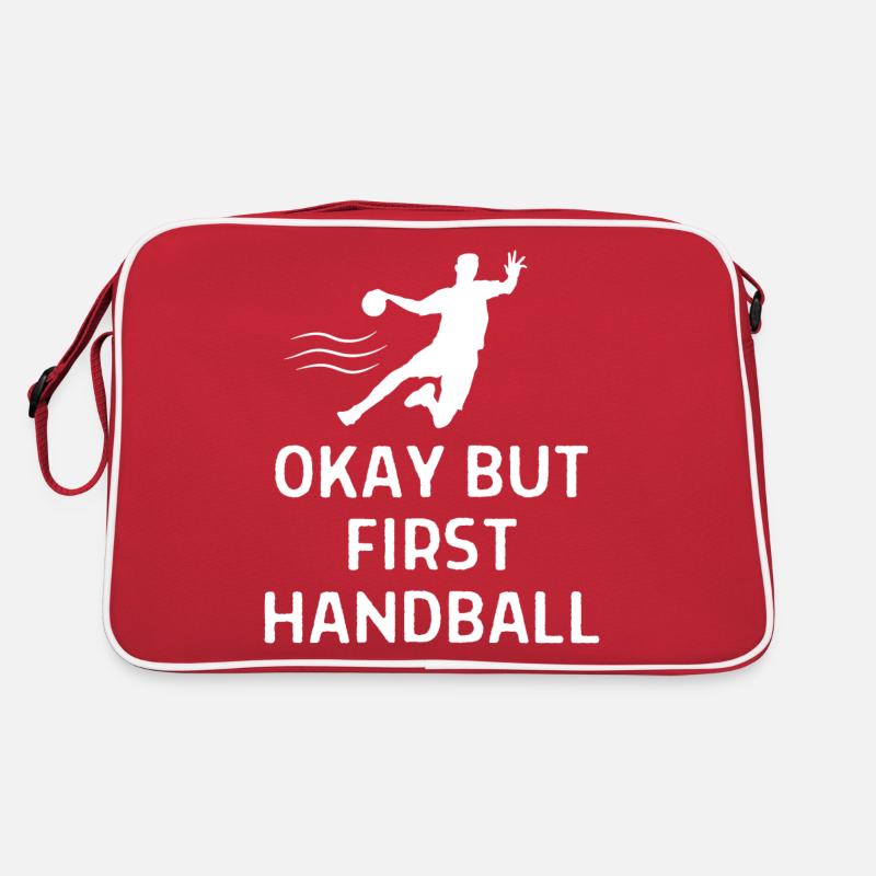 Handball Handballer Spruch Geschenk Retro Tasche