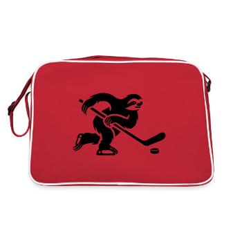 Joueur de hockey sur glace paresseux Club de hockey sur glace Hockey - Sac Retro - rouge/blanc - Dos