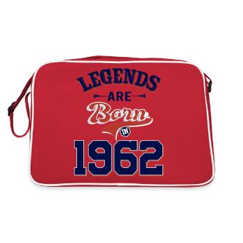 Legends are born in 1962,Vintage59th Birthday gift - Sac Retro - rouge/blanc - Dos
