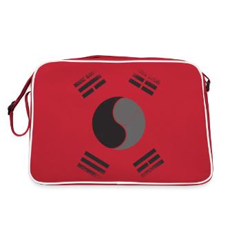 Corée Corée Du Sud Drapeau de la Corée du Sud - Sac Retro - rouge/blanc - Dos