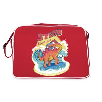 Club de surf Stego - Sac Retro - rouge/blanc - Dos