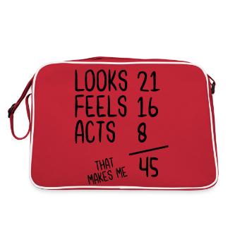 Looks 21 Feels 16 Actes 8 Ça me fait 45 - Sac Retro - rouge/blanc - Dos