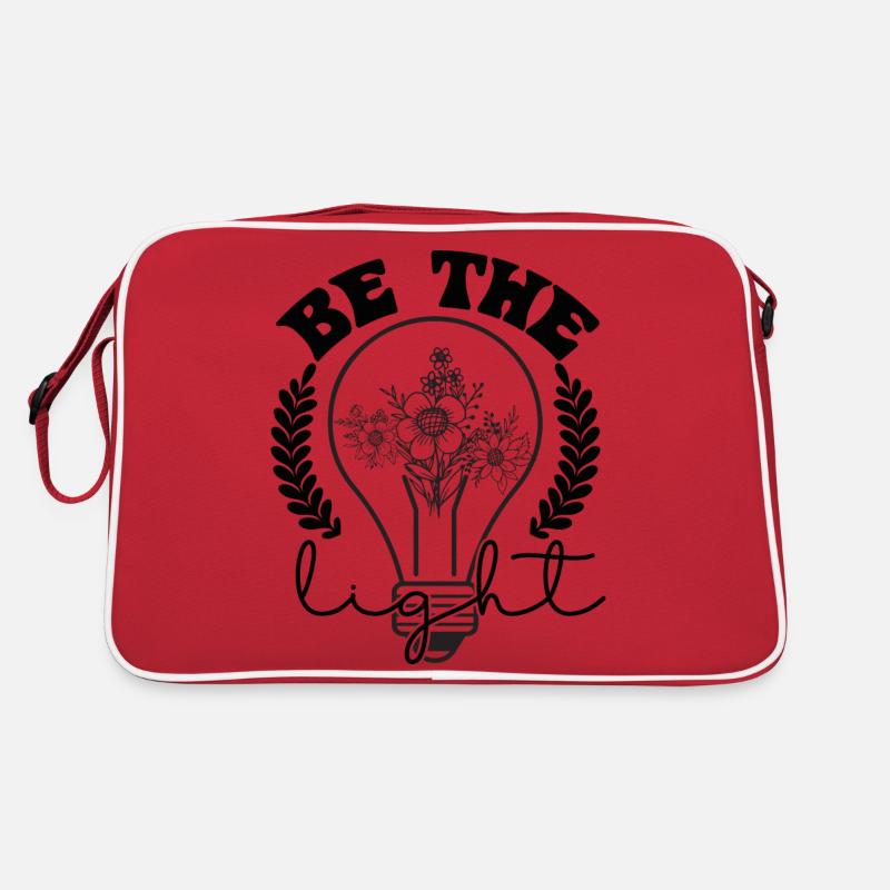 Facilitez la motivation Be the Light - Sac Retro - rouge/blanc