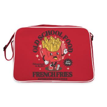 Frites à l'ancienne ! - Sac Retro - rouge/blanc - Dos