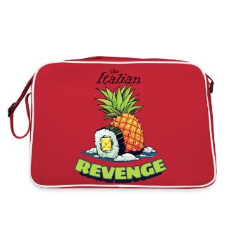 La revanche italienne - Sac Retro - rouge/blanc - Dos