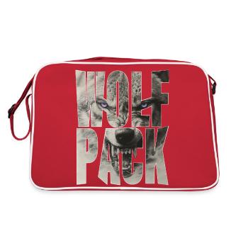 Wolf Pack - Retro Bag - red/white - Back