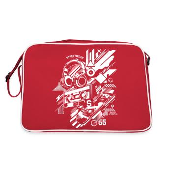 Streetwear design - Retro Bag - red/white - Back