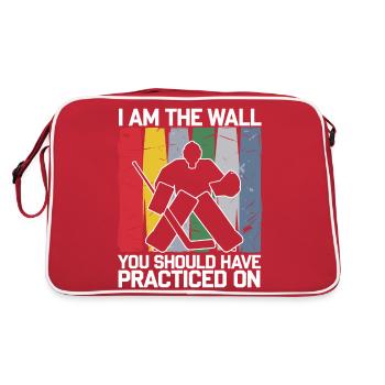 Must-have for the proud hockey goaltender - Retro Bag - red/white - Back