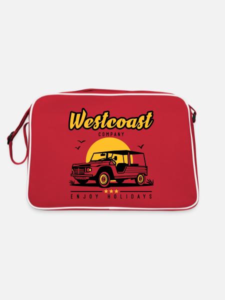 Westcoast Company - Sac Retro - rouge/blanc - Dos