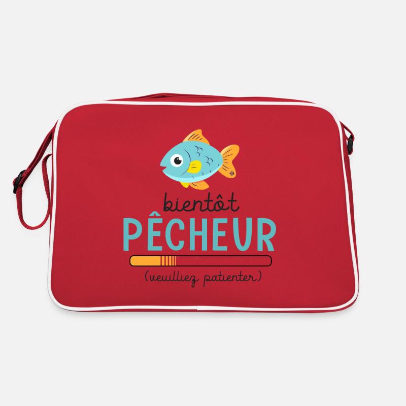 pêcheur bientôt pêcheur pêche en cours Sac Retro
