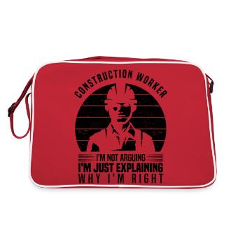 Electrician - Retro Bag - red/white - Back