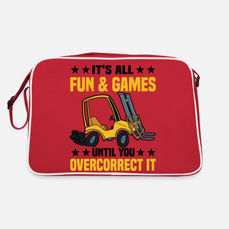 Gabelstaplerfahrer Retro Tasche