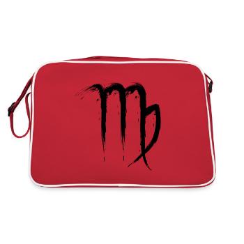 Jungfrau Sternzeichen Virgo Design Symbol 1 - Sac Retro - rouge/blanc - Dos