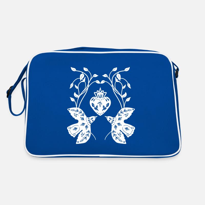 Oiseaux blancs Sac Retro