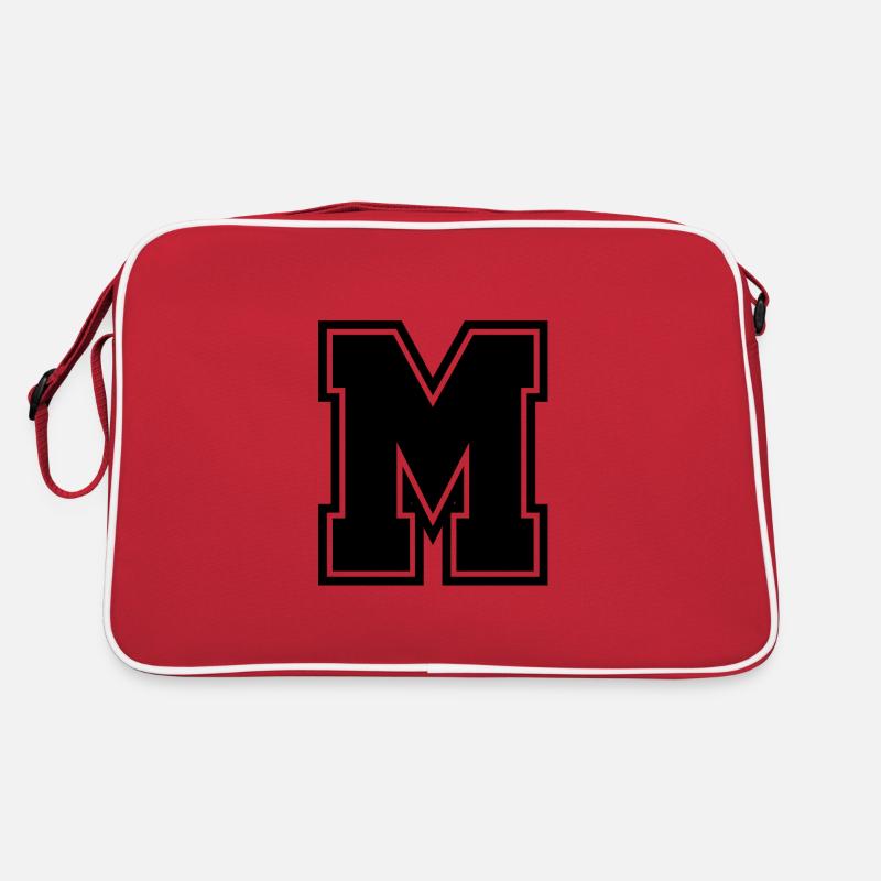 Buchstabe M Retro Tasche