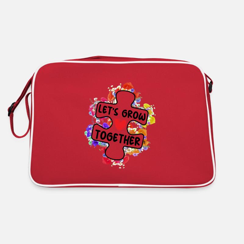 Grandissons ensemble Acceptation de l’autisme Don du cœur Sac Retro