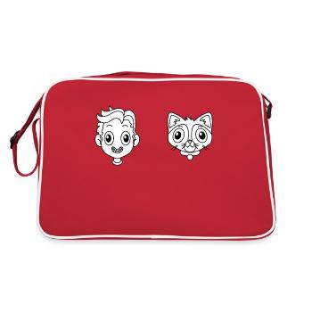 Chat de compagnie - Sac Retro - rouge/blanc - Dos