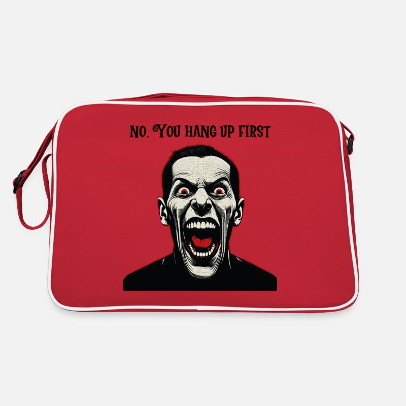 Cray looking man. you hang up first. Retro Bag